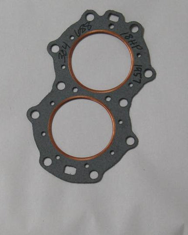 304688 -NEW head gasket, Johnson FD models and Evinrude Fastwin18 hp 1957-58