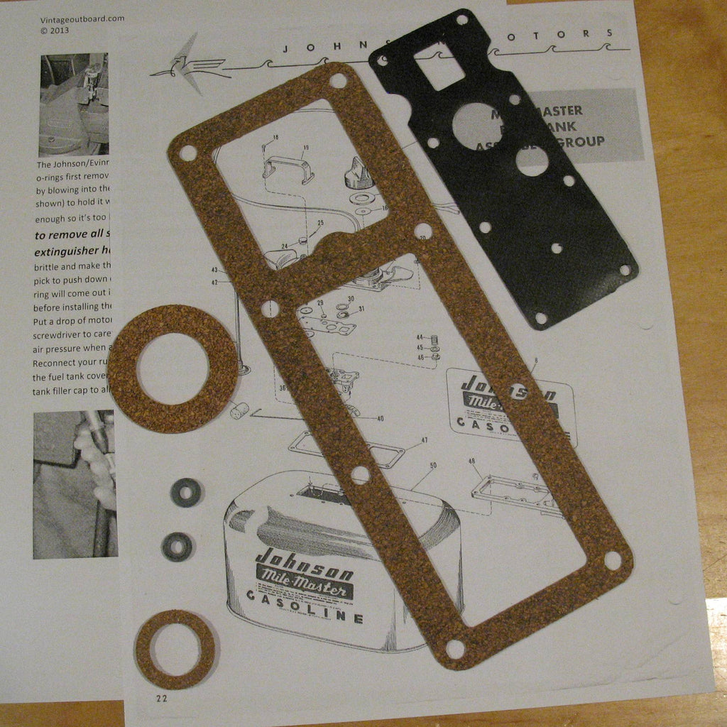 Johnson/Evinrude pressure tank repair kit #JEPT54 aluminum knob primer