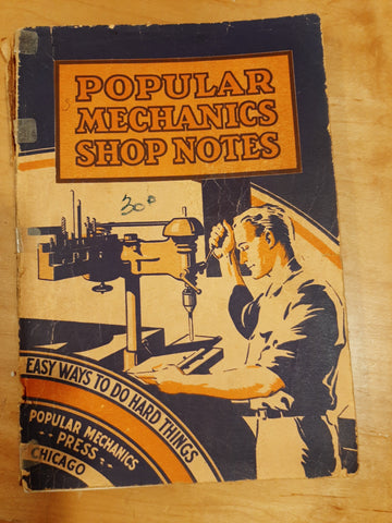 Popular Mechanics Shop notes 1934, worn cover excellent inside