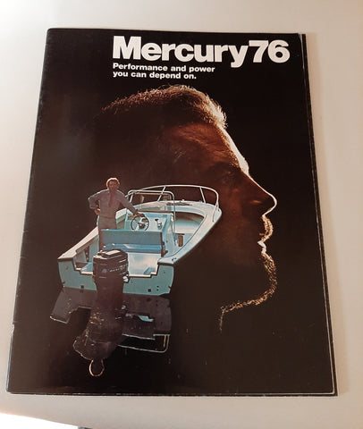 1976 Mercury outboard sales brochure 27 pages, perfect