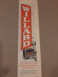 Willard Battery Advertisement , very good original
