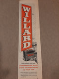 Willard Battery Advertisement , very good original