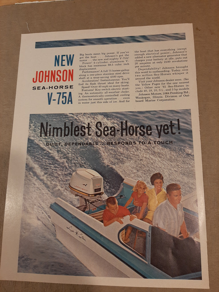 Century Boat Co advertisement May 1961, very good condition original add