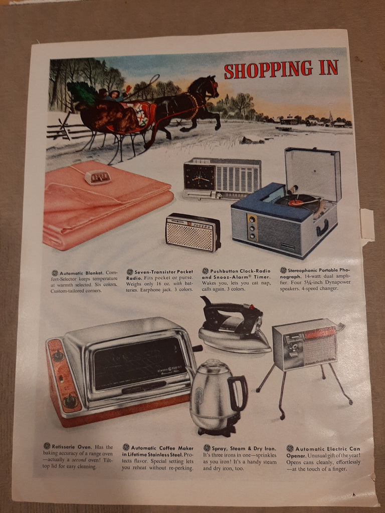 General Electric Co Products vintage original add in very good condition
