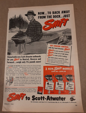 Scott Atwater Shift add from 1949 great color