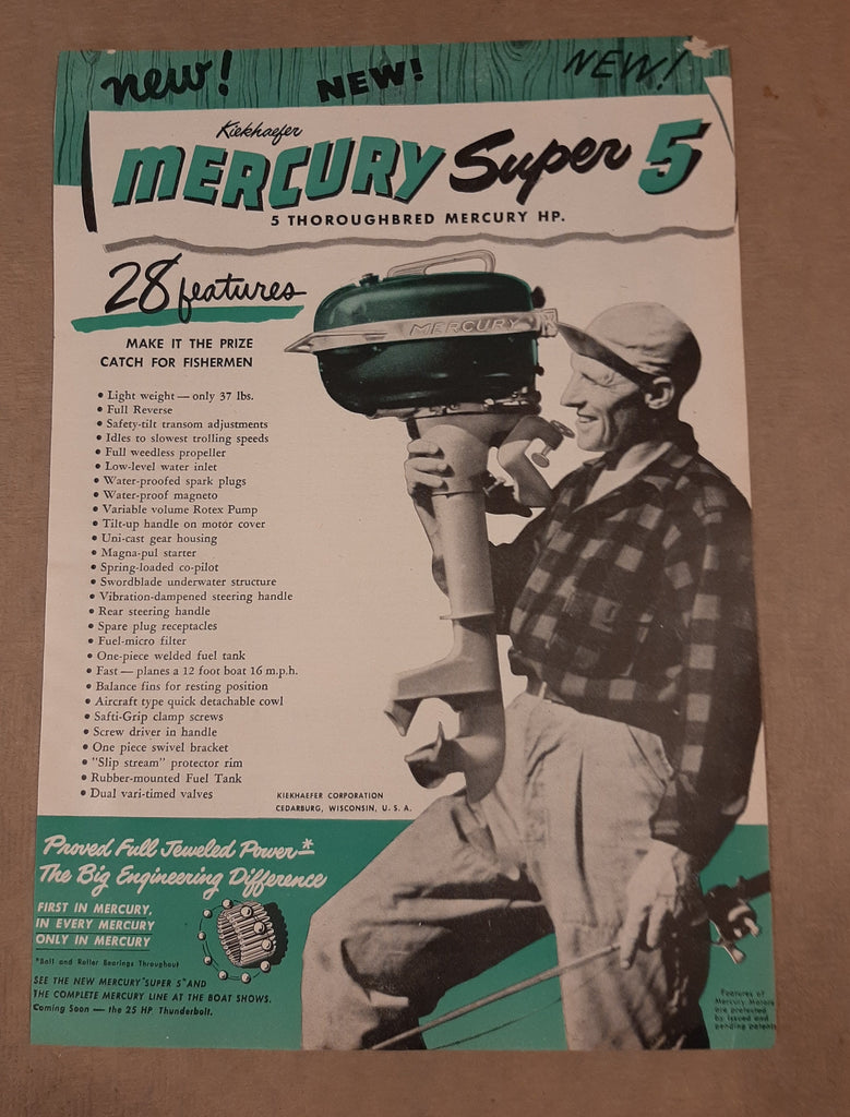 Mercury Super 5 5hp advertisement