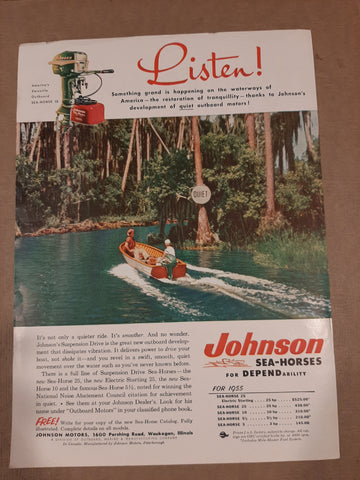 Johnson Sea Horse for 1955 ad