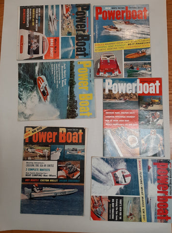 Power boating magazine 6 issues good condition