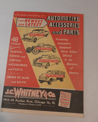 JC Whitney Catalogs 1954 (three) rare find in this condition