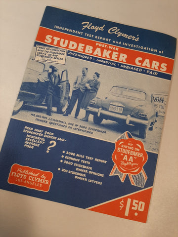 Studebaker cars Floyd Clymer report