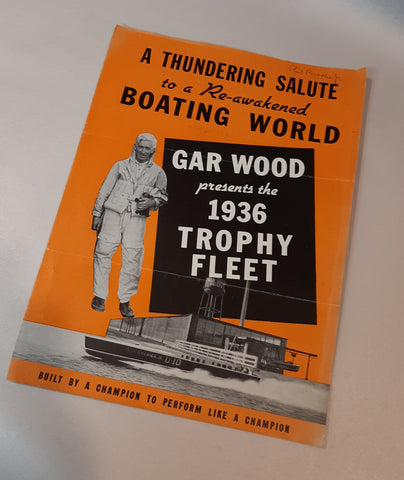 Gar Wood  boat foldout, very rare 1936