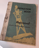 Universal Utility four marine engine instructions and service 1940's