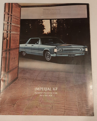 Imperial Chrysler 1967 Sales brochure, good condition