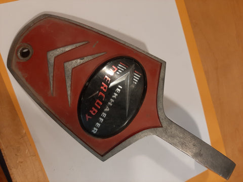 1957 Mark 25 front face plate good used red with emblem 158-1074 (SOLD)