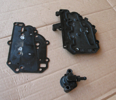 cover, baffle and thermostat cover 42365-1, 42521, 14673-2 good used from 8hp Sailmate 1990