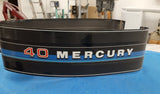 Mercury cowling wrap 40HP 2 cyl 1980's very clean