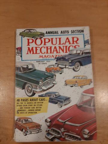 Popular Mechanics February 1955 Annual Auto