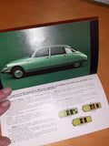1973 Citroen Brochure, shows 6 models French text
