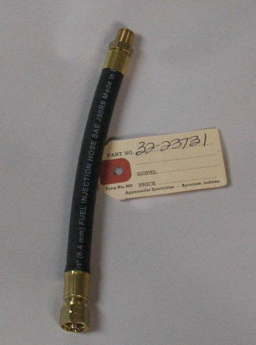 32-23731 - Fuel Line pump to adapter with brass fittings, MK25   7 1/8" OAL
