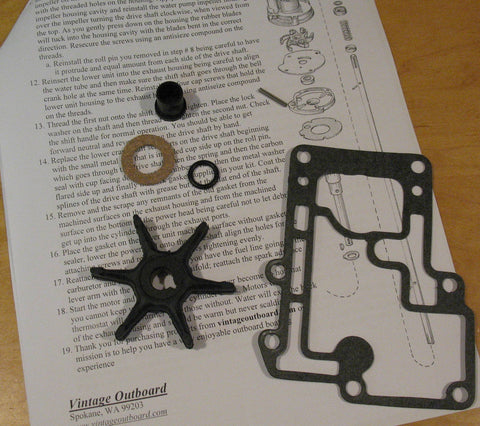 18-3001C - water pump kit for Johnson/Evinrude 5.5 hp and 7.5 hp 1956-58  (details)